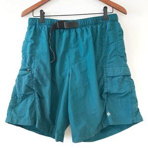 Columbia Men's Teal Cargo Shorts Omni Shade Sun Protection Large